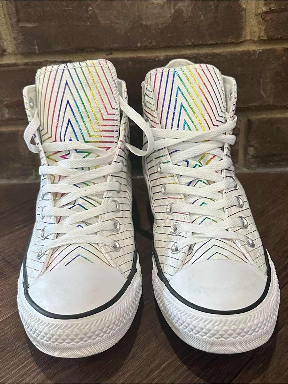 Converse Chuck Taylor All Star Exploding Star High Top 565396F Sz 11 Worn 1x - Picture 2 of 9